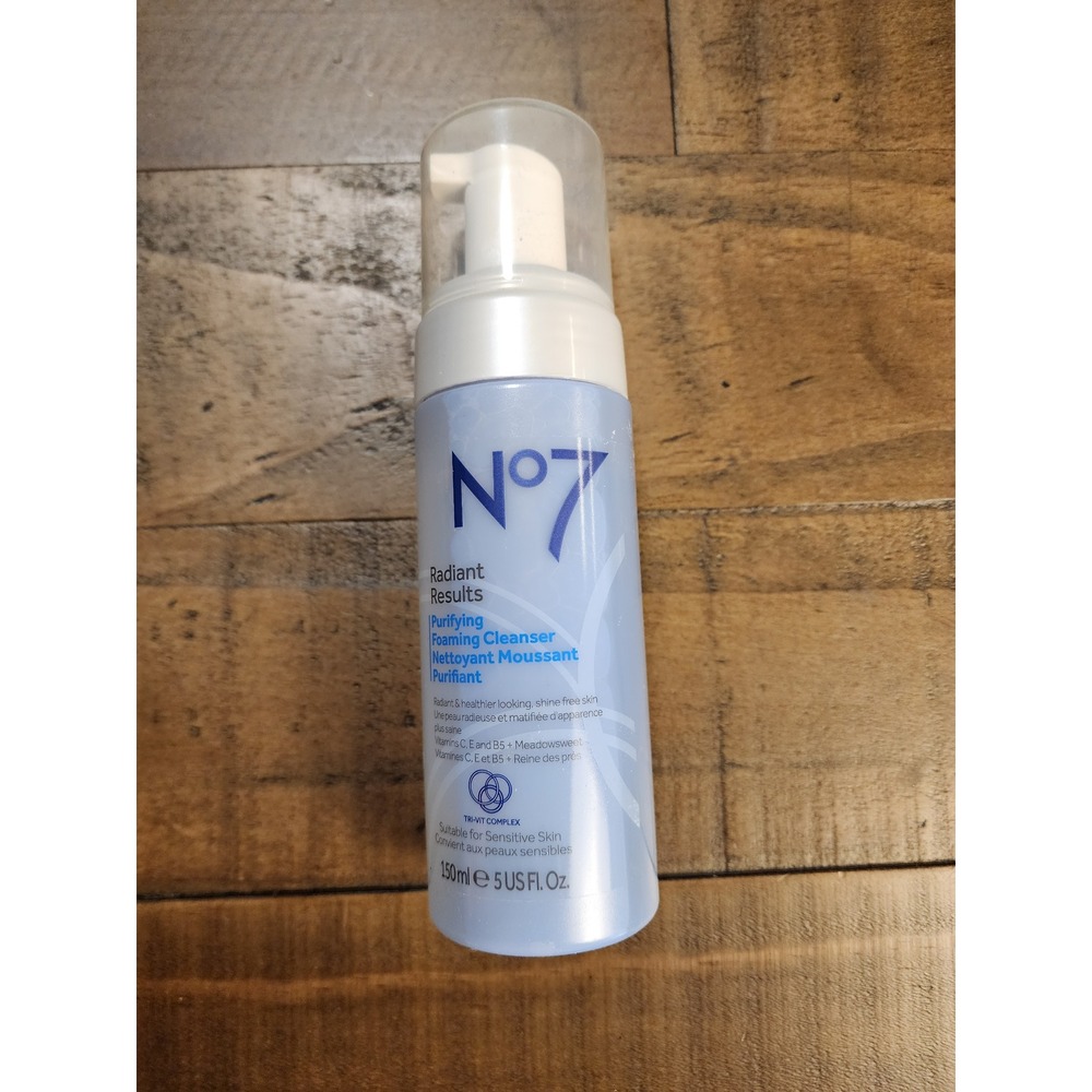 No7 Radiant Results Purifying‎ Foaming Cleanser 150ml 5oz Sensitive Skin